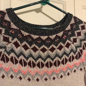 Long sleeved sweater dress